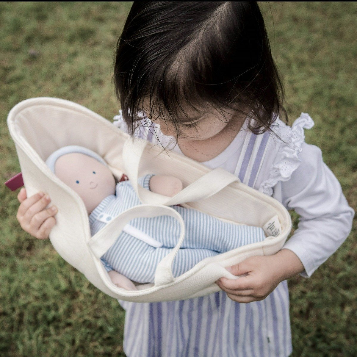 Organic Cotton Doll Carry Cot | Tikiri Toys LLC | Dolls - Bee Like Kids