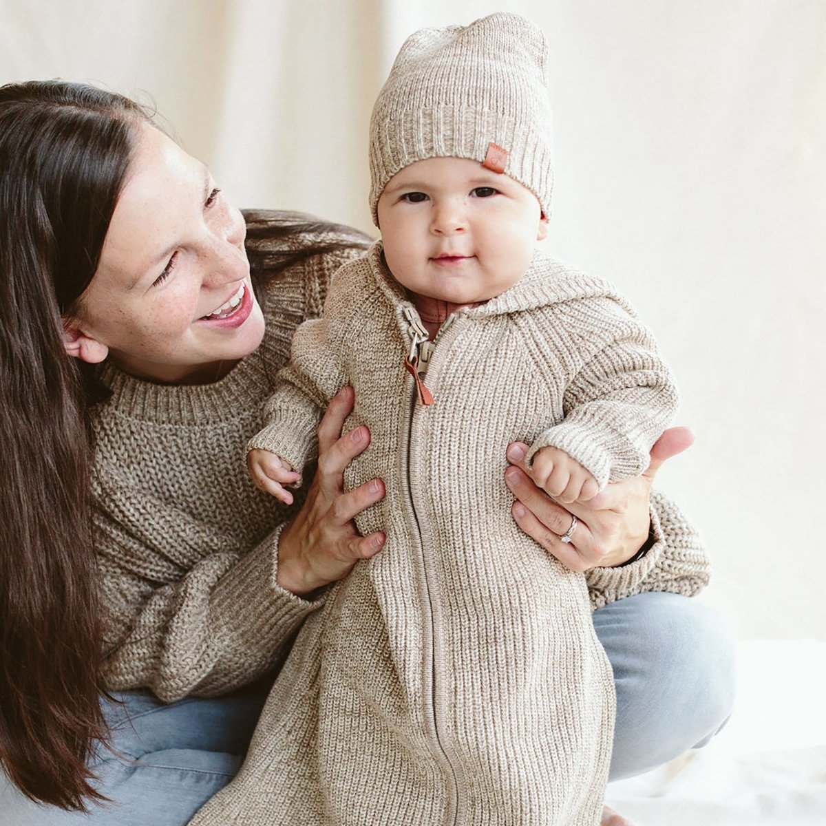 Organic Cotton Knit Beanie - Pecan | goumikids | Hats, Socks & Shoes - Bee Like Kids