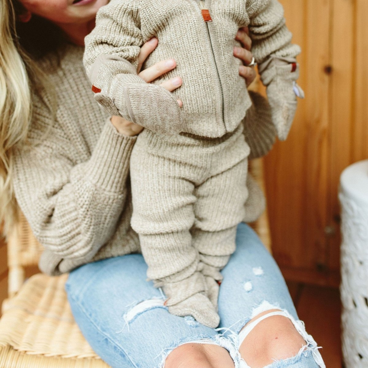 Organic Cotton Knit Pants - Pecan | goumikids | Baby Clothes - Bee Like Kids