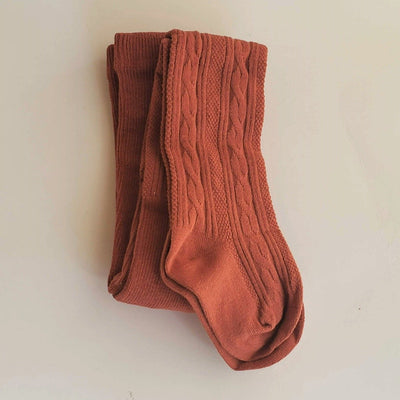 Organic Earth Leggings - Pale Red | Mama Siesta | Hats, Socks & Shoes - Bee Like Kids