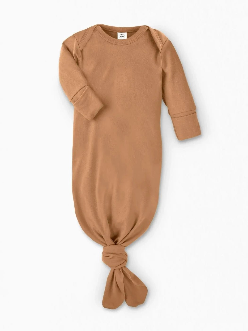 Organic Newborn Tie Gown Ginger | Colored Organics | Bee Like Kids