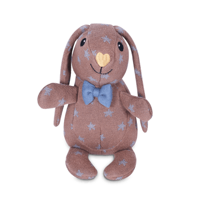 Organic Knit Patterned Bunnies - Duke Bunny | Apple Park | Dolls - Bee Like Kids