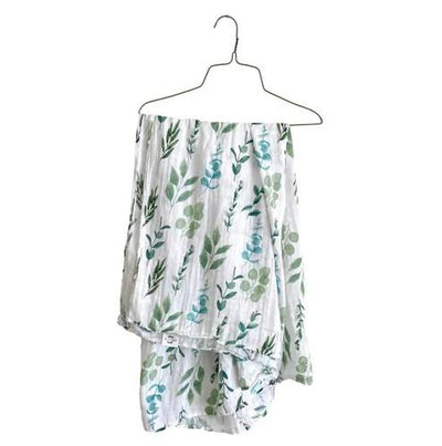 Organic Muslin Swaddle - Sage | Fawn & Foster | Bedding - Bee Like Kids