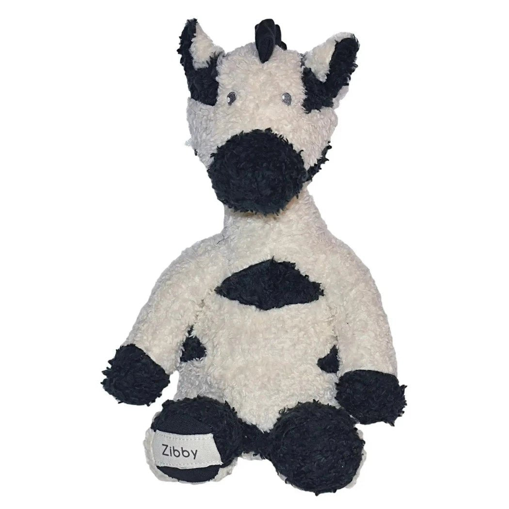Zibby the Zebra Organic Stuffie | Non Toxic Plush toys for infants | Tikiri Toys | Bee Like Kids