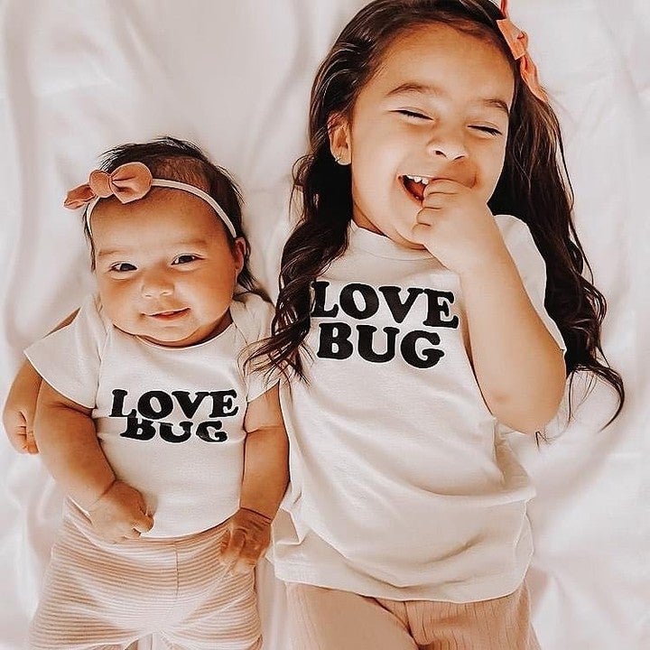 Organic Short Sleeve Bodysuit - Love Bug | Tenth &amp; Pine | Baby Clothes - Bee Like Kids