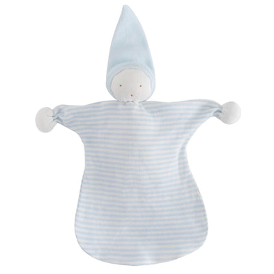 Organic Sleeping Lovey - Blue Stripe | Under the Nile | Lovey - Bee Like Kids