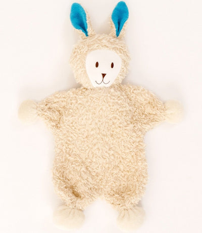 Organic Snuggle Bunny Lovey - Turquoise | Under the Nile | Lovey - Bee Like Kids