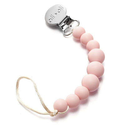 Baby Pacifier Clip - Pink | Ali+Oli | Baby Essentials - Bee Like Kids