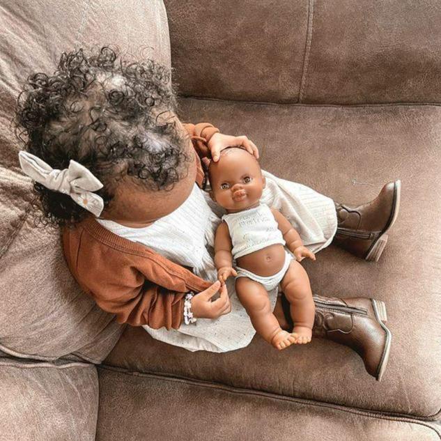 Paola Reina Baby Doll - Ruby | Paola Reina | Minikane Black Baby Doll - Bee Like Kids