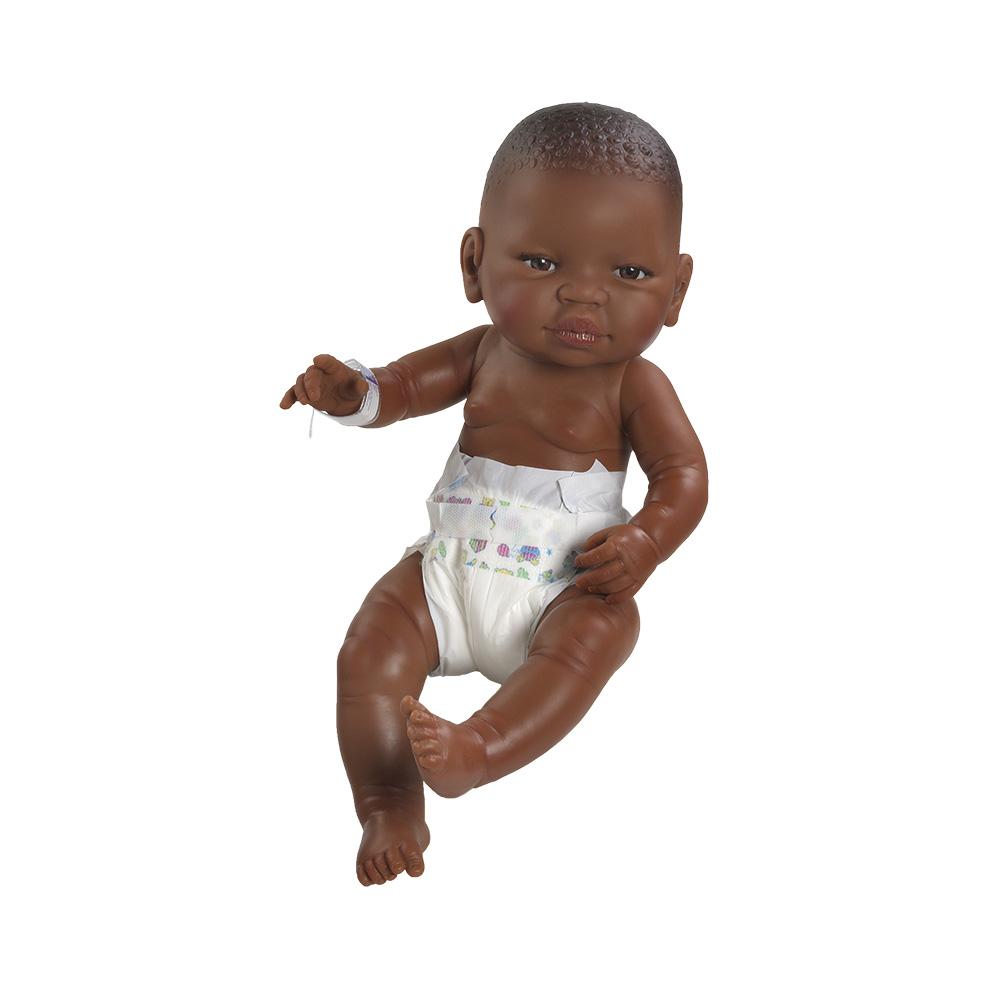 Paola Reina Newborn Baby Doll African Boy Bee Like Kids