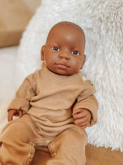 Paola Reina Newborn Baby Doll - African Boy | Paola Reina | Dolls - Bee Like Kids