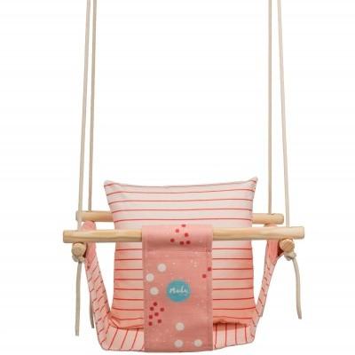 Pink Dots Baby Swing | Mada in Lisbon | Toys - Bee Like Kids