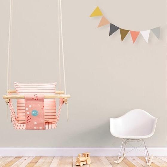 Pink Dots Baby Swing | Mada in Lisbon | Toys - Bee Like Kids