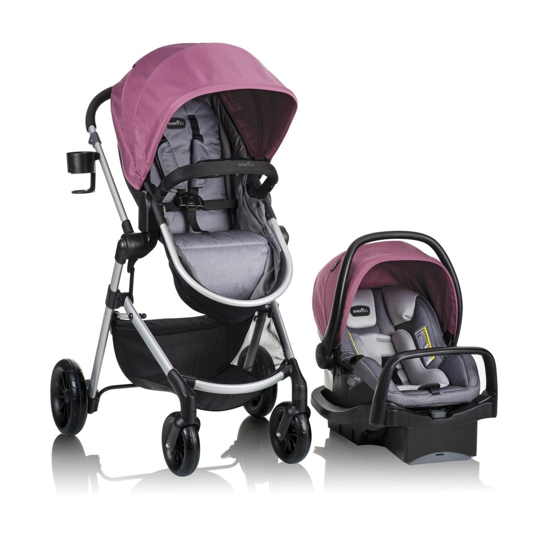evenflo stroller bar Pivot Modular Travel System with LiteMax Infant Car Seat with Anti-Reb – Bee Like Kids