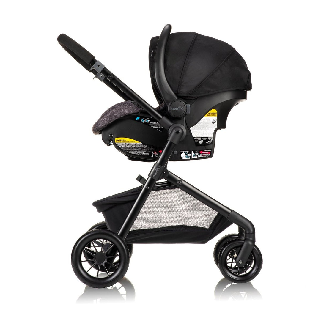 evenflo pivot modular travel system with safemax Pivot Modular Travel System with LiteMax Infant Car Seat with Anti-Reb – Bee Like Kids