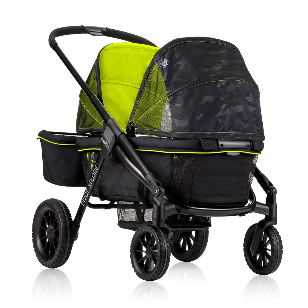 evenflo pivot double stroller wagon Pivot Xplore All-Terrain Stroller Wagon