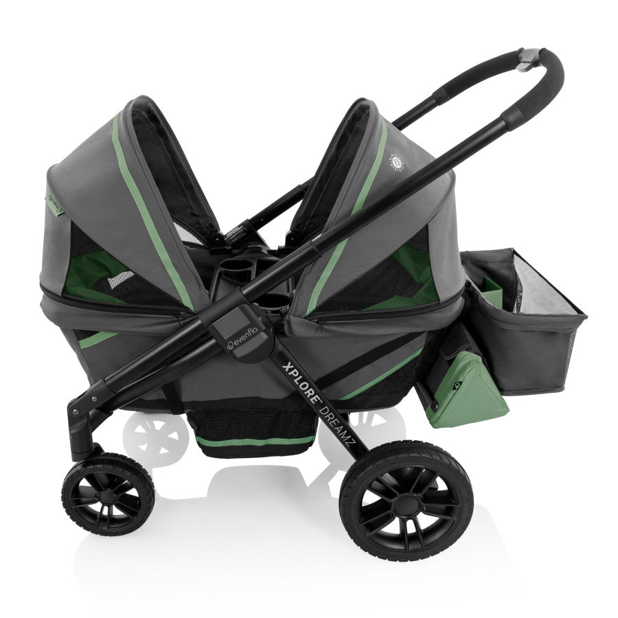 evenflo stroller wagon Pivot Xplore Dreamz All-Terrain Stroller Wagon with Bassinet Insert – Bee Like Kids