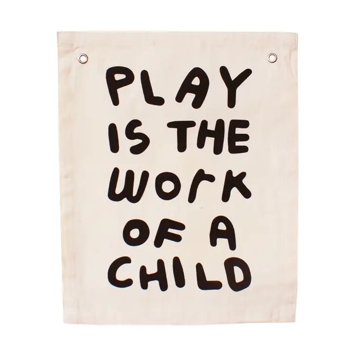 Play is the work of a child banner | Imani Collective | Bee Like Kids