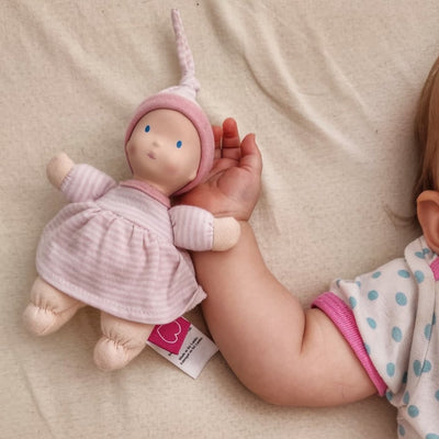 BPA free My first baby doll Pink | Tikiri  Tpoys -Bee Like Kids