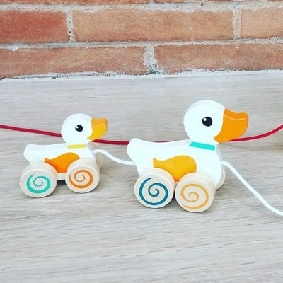 Pull Along Duck Mom & Baby | Egmont Toys | Toys - Bee Like Kids