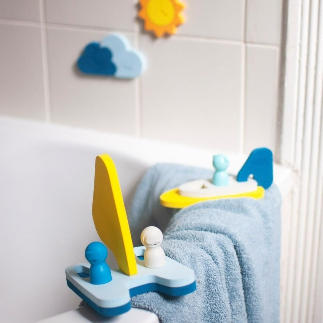 Puzzle Friends Fun in the Water - Sail Away  Non-Toxic BPA Free Bath Toys  Quut Toys  Bee Like Kids