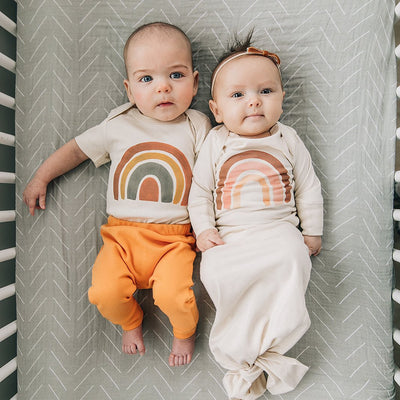 Rainbow Baby Organic Onesie- Short Sleeve | Urban Baby Co. | Baby Clothes - Bee Like Kids