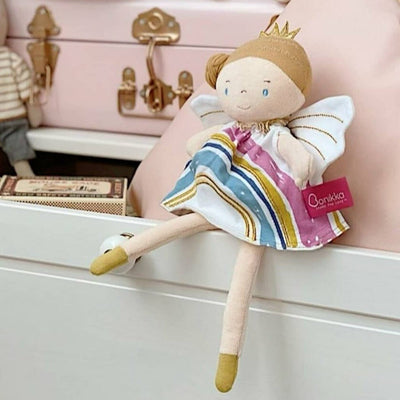 Rainbow Fairy Baby Doll - Brown Hair | Tikiri Toys LLC | Dolls - Bee Like Kids