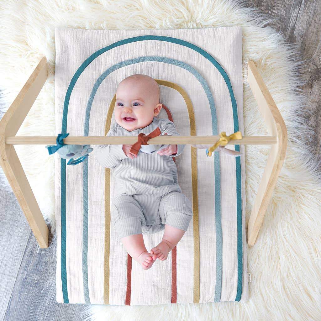 Rainbow Wooden Activity Gym | Itzy Ritzy | Toys - Bee Like Kids