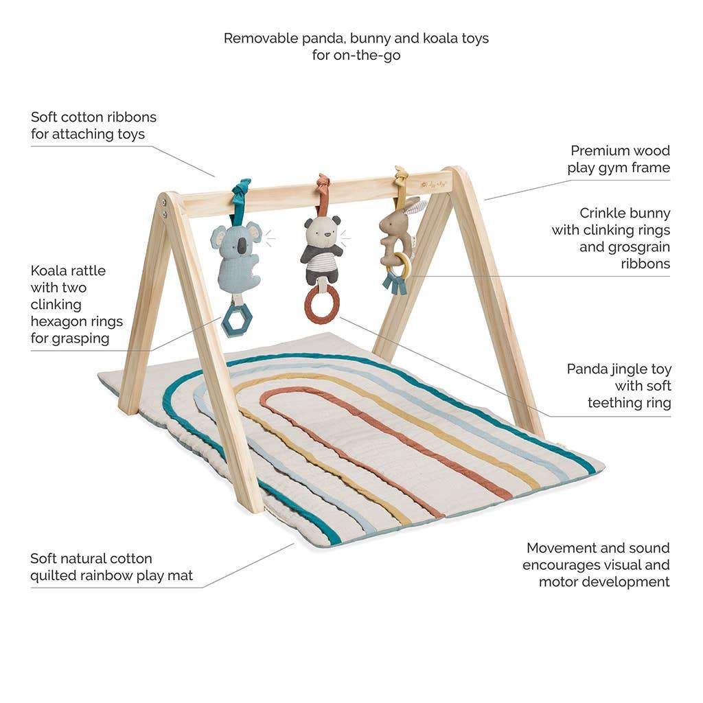 Rainbow Wooden Activity Gym | Itzy Ritzy | Toys - Bee Like Kids