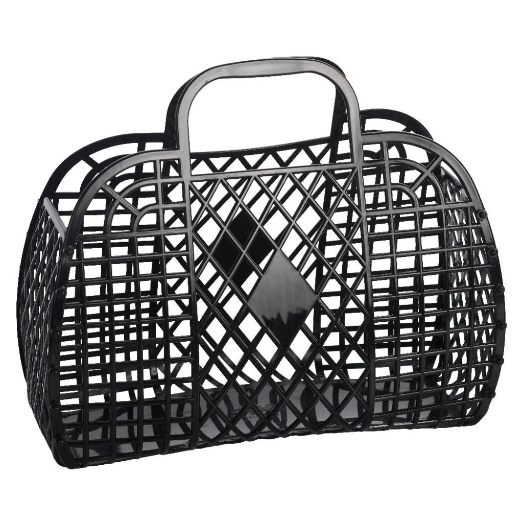 Retro Jelly Bag Large Black | Sun Jellies - Bee Like Kids
