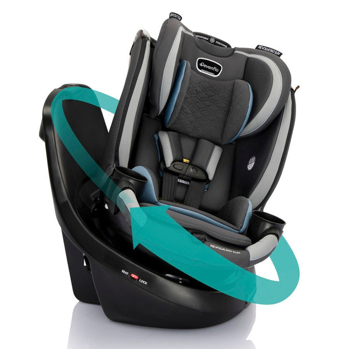 Revolve360 Slim 2-in-1 Rotational Car Seat with Quick Clean Cover – Bee Like Kids