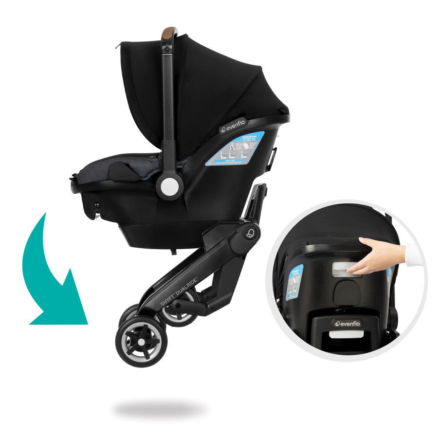 cheap infant car seat and stroller combo Shyft DualRide Infant Car Seat Stroller Combo with Carryall Storage – Bee Like Kids