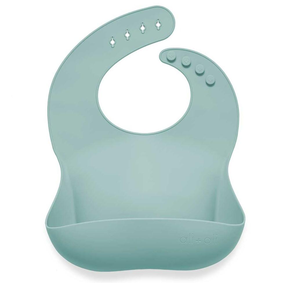 Silicone Baby Bib - Mint | Ali+Oli | Feeding - Bee Like Kids