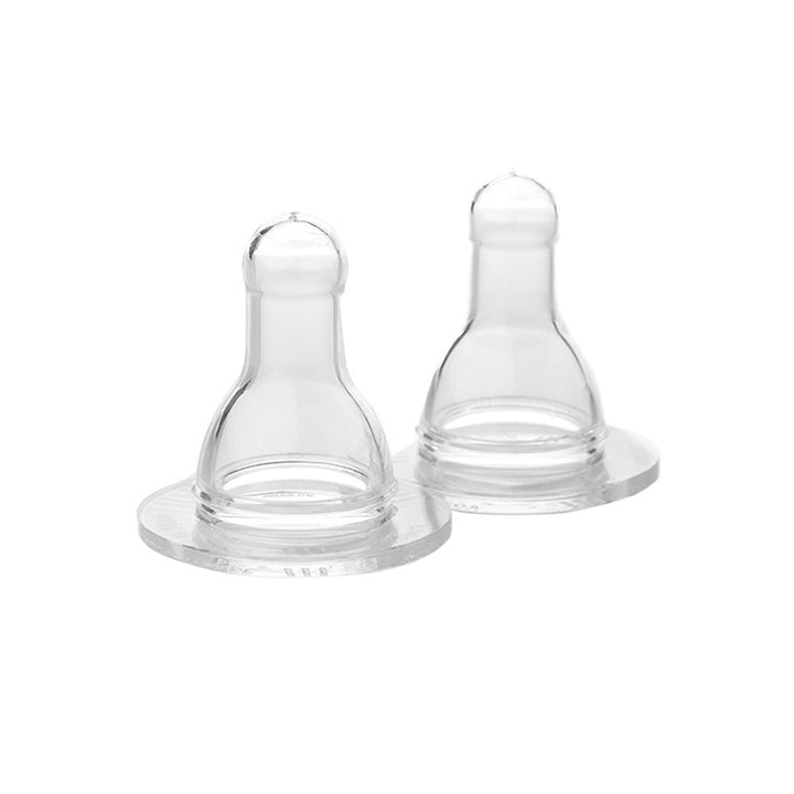 Silicone Bottle Nipples - 2-Pack / Stage 2 | Lifefactory | Feeding - Bee Like Kids