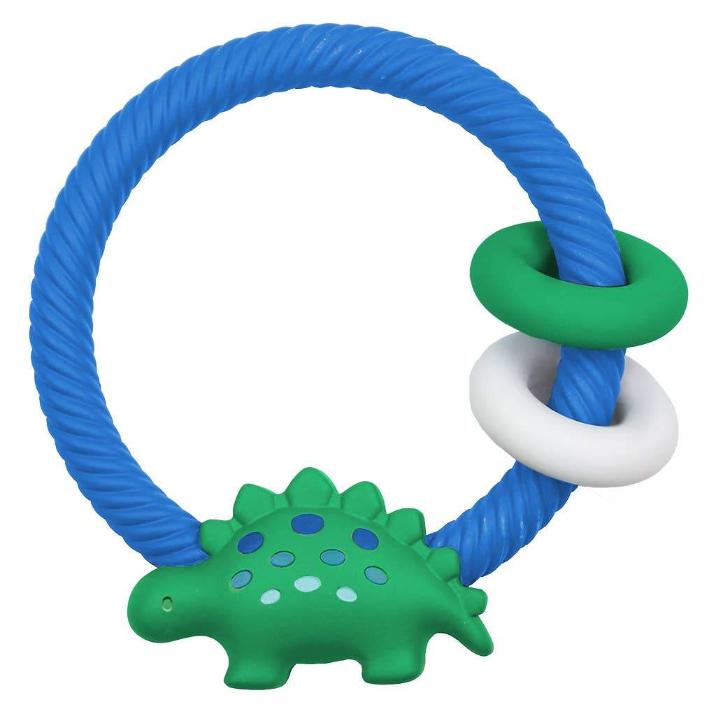 Silicone Teether Rattles - Dinosaur | Itzy Ritzy | Baby Essentials - Bee Like Kids