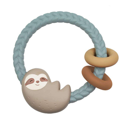 Silicone Teether Rattles - Sloth | Itzy Ritzy | Baby Essentials - Bee Like Kids