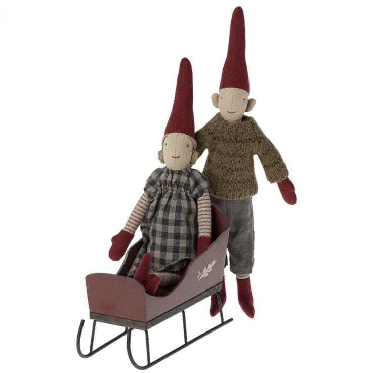 Sleigh, Mini - Red