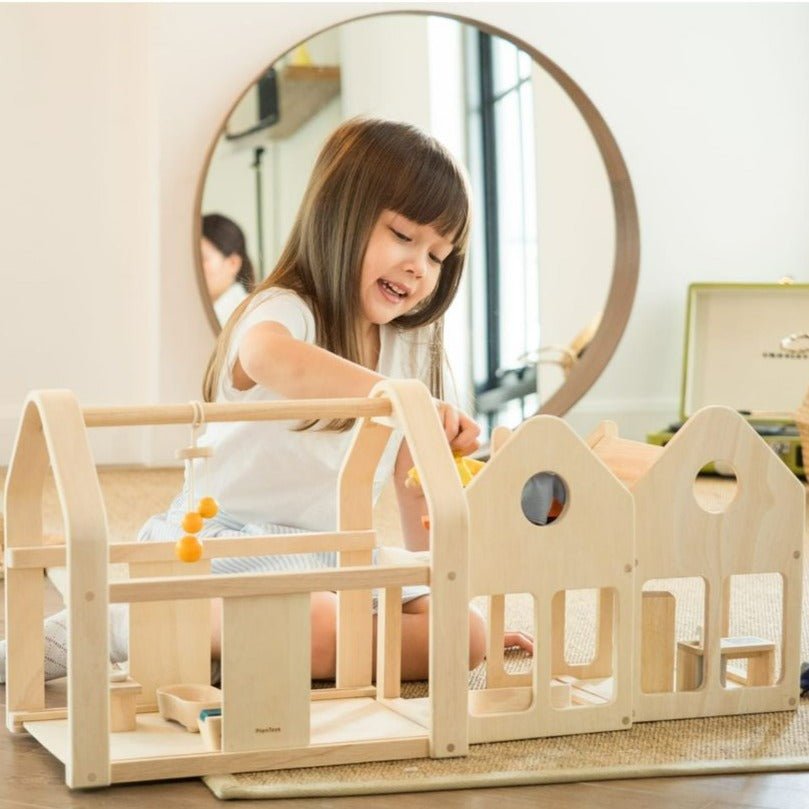 Slide N Go Dollhouse | Plan Toys | Bee Like Kids