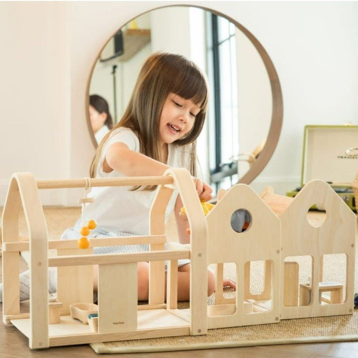 Slide N Go Dollhouse | Plan Toys | Bee Like Kids