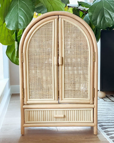 Rattan Baby Doll Wardrobe | Ellie and Becks | Bee Like Kids