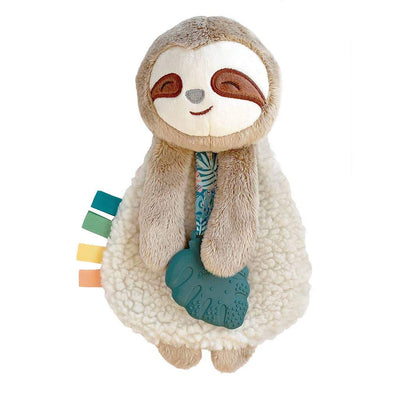 Sloth Plush with Silicone Teether Toy | Itzy Ritzy | Baby Essentials - Bee Like Kids