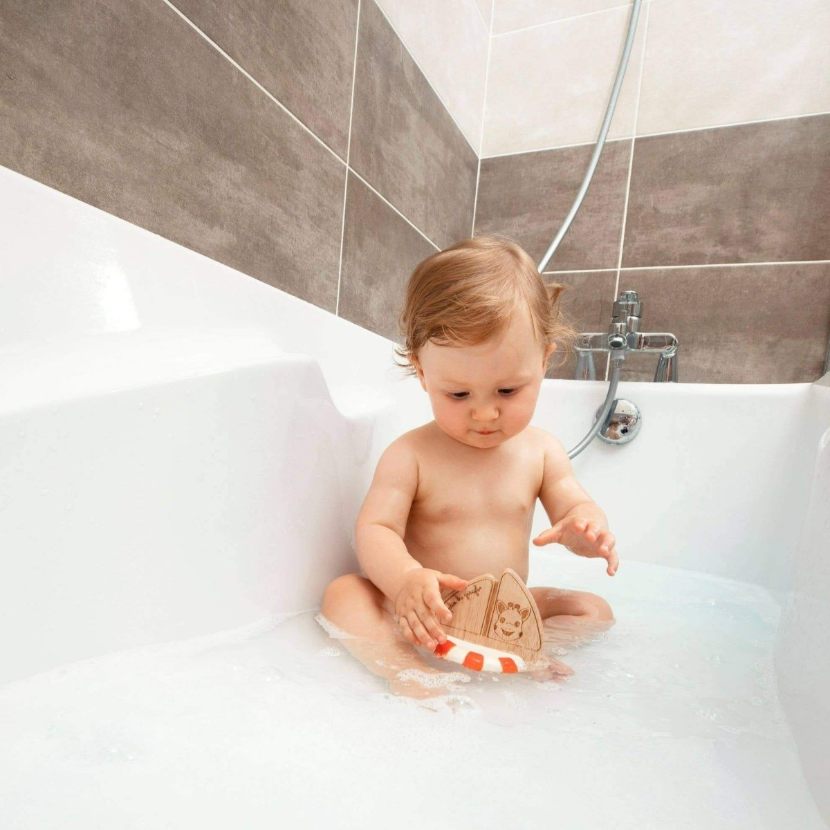 So Pure Rubberwood Boat | Sophie la Girafe | Baby Essentials - Bee Like Kids