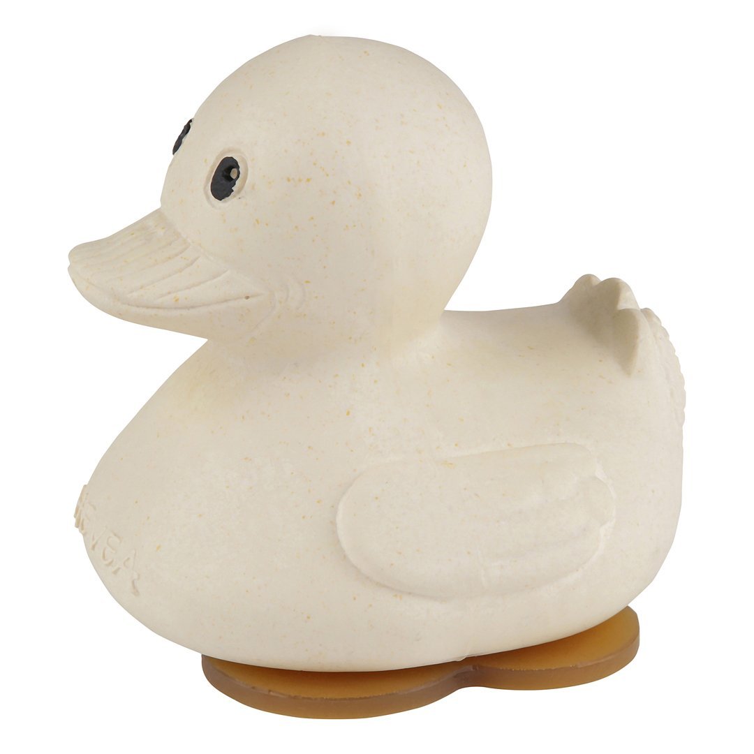 Squeeze'N'Splash Rubber duck - Sand | Hevea | Toys - Bee Like Kids