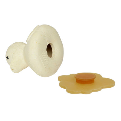 Squeeze'N'Splash Rubber duck - Sand | Hevea | Toys - Bee Like Kids