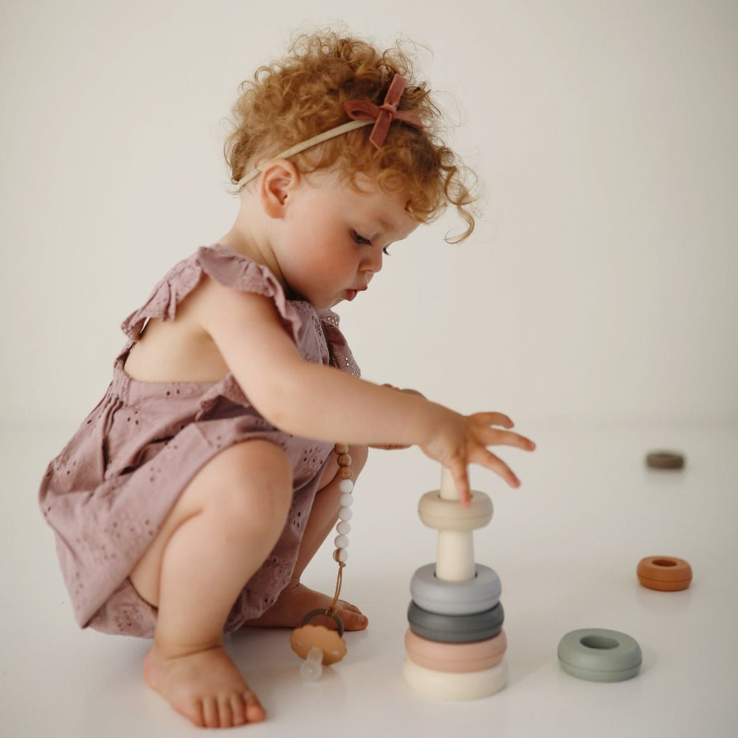 Mushie Stacking Ring Toy Original | Bee Like Kids