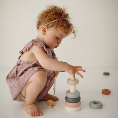 Mushie Stacking Ring Toy Original | Bee Like Kids