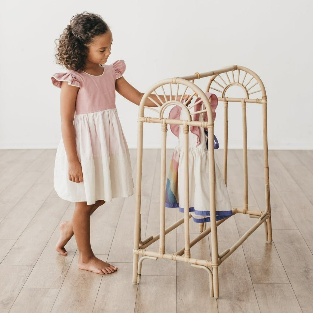 Sunshine Rattan Kids Clothing Rack