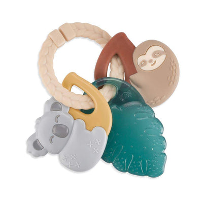 Textured Ring with Teether + Rattle - Tropical | Itzy Ritzy | Baby Essentials - Bee Like Kids
