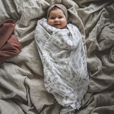 The Bamboo/Cotton Muslin Swaddle Blanket