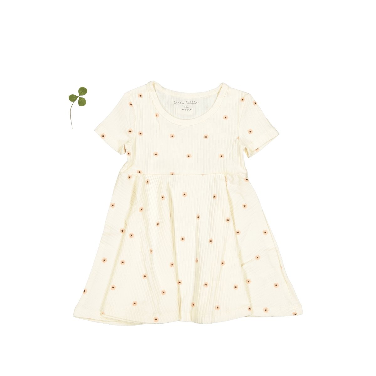 The Printed Short Sleeve Dress - Butter Flower